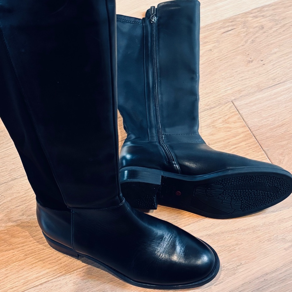 Blondo Black Over-the-Knee Leather Boots